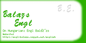 balazs engl business card